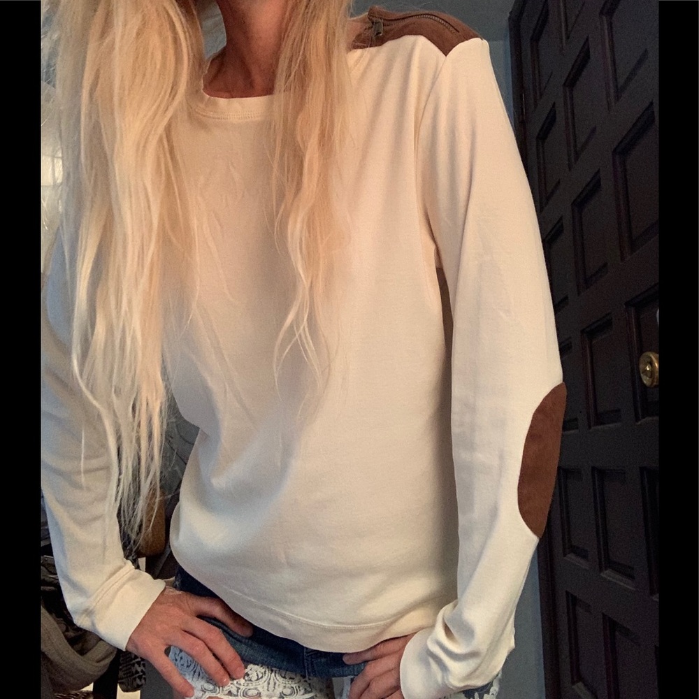 Ralph Lauren Long sleeve with suede elbow patches